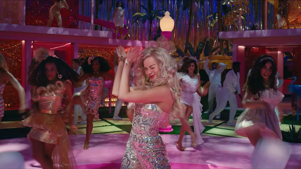 Barbie leading the dance party