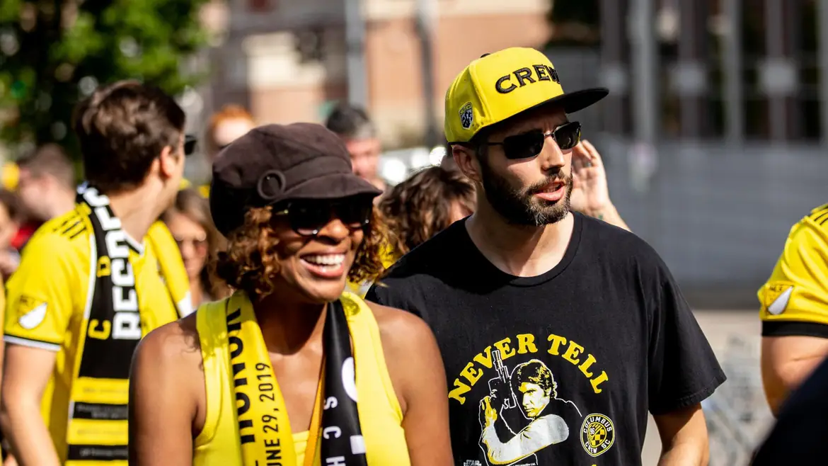 Crew fans before a match