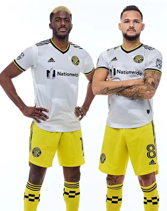 Crew players in the 2021 Nationwide kit