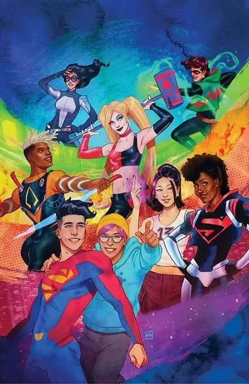 DC Pride 2024 cover art with the full ensemble