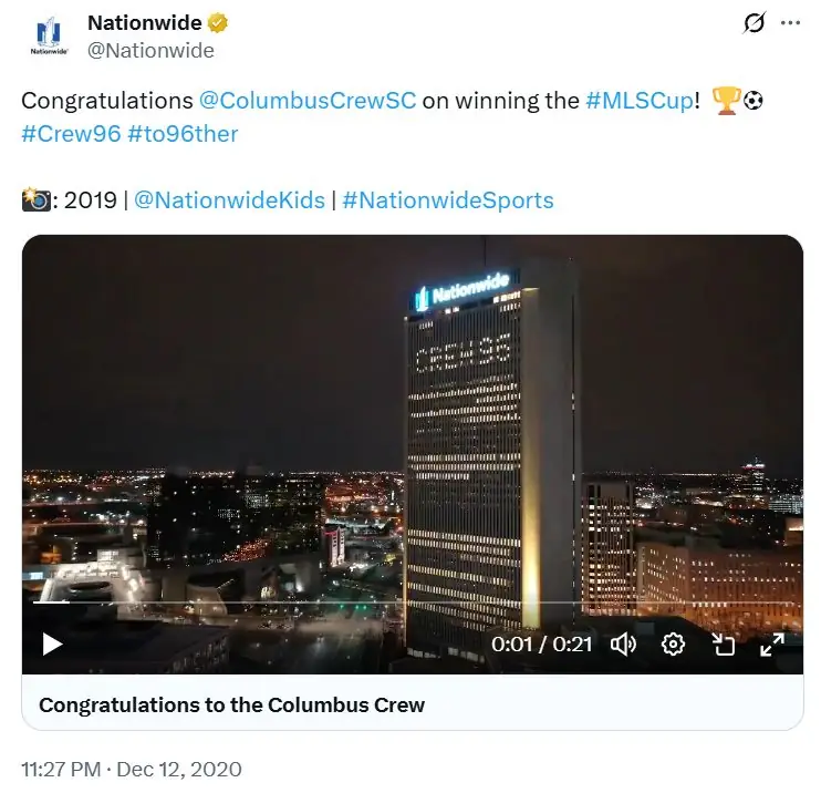 Nationwide partnership post