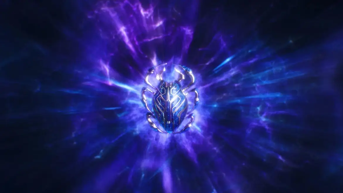 The Scarab in a burst of light